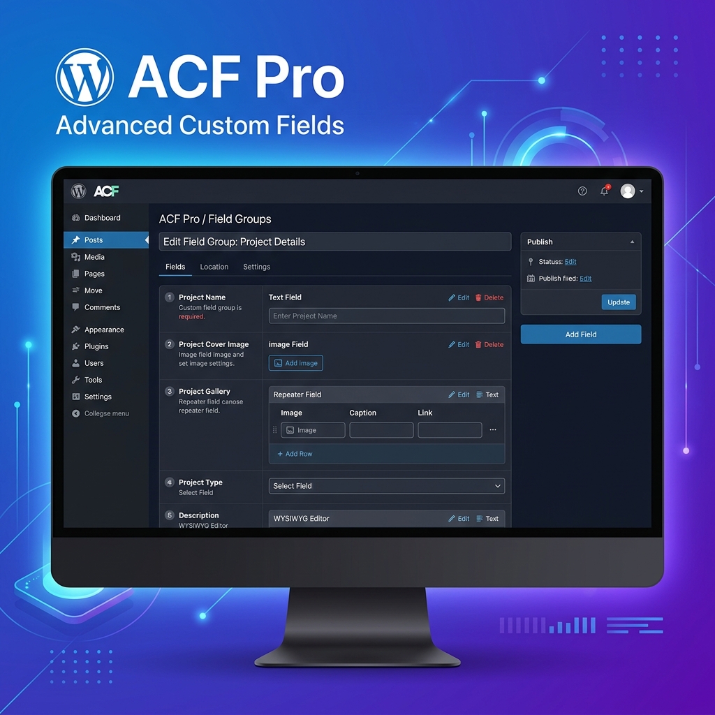 ACF Plugin WordPress – Advanced Custom Fields Hướng Dẫn Toàn Diện Từ A-Z (2026)