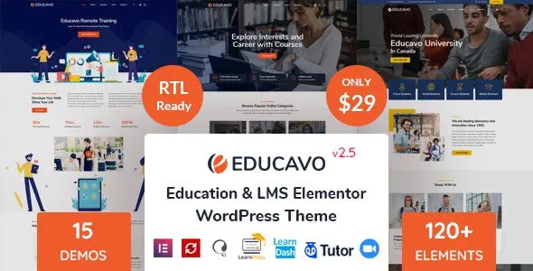 Educavo – Theme wordpress về giáo dục
