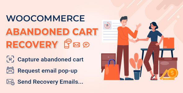 WooCommerce Abandoned Cart Recovery – Plugin Email - SMS - Messenger
