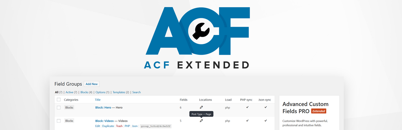 Advanced Custom Fields Extended Pro – Plugin trường tùy chỉnh nâng cao cho WordPress