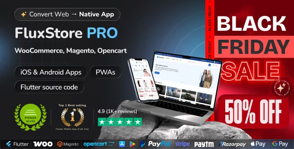 FluxStore Pro – Giải pháp biến website bán hàng thành ứng dụng di động iOS và Android
